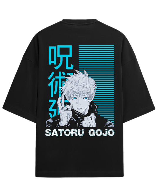 Satoru Gojo Oversized T-Shirt | Jujutsu Kaisen Graphic Tee | Premium 260 GSM Cotton