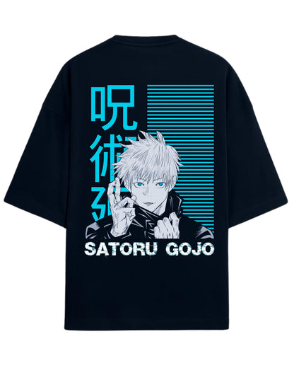 Satoru Gojo Oversized T-Shirt | Jujutsu Kaisen Graphic Tee | Premium 260 GSM Cotton