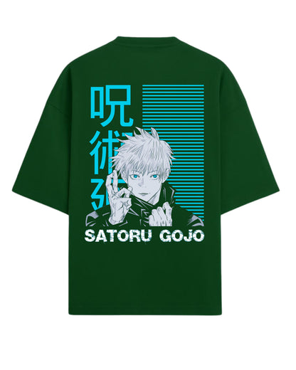 Satoru Gojo Oversized T-Shirt | Jujutsu Kaisen Graphic Tee | Premium 260 GSM Cotton