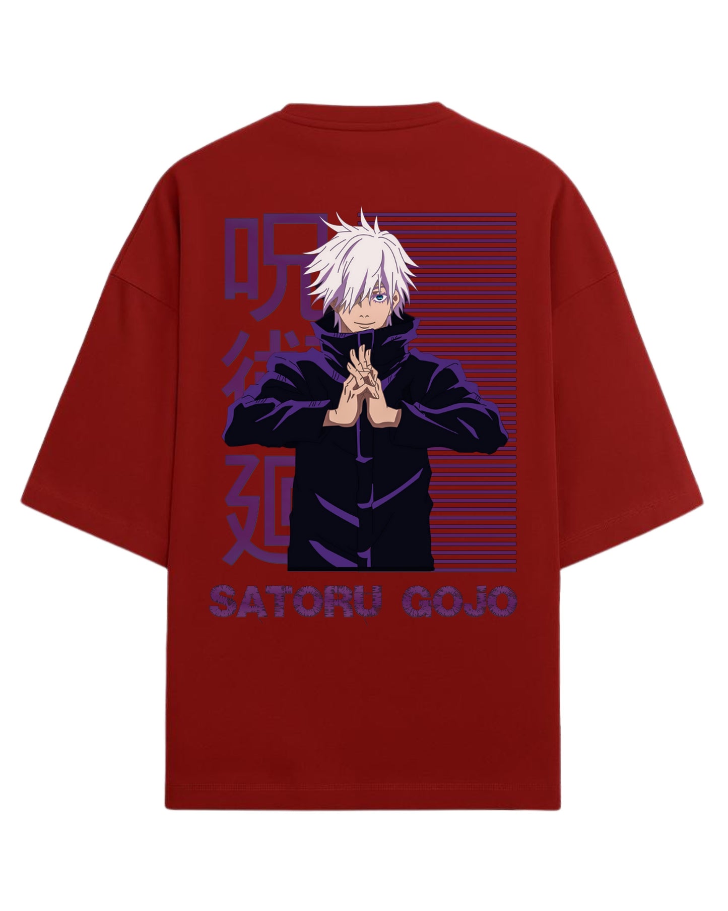 Satoru Gojo Infinity Mode Oversized T-Shirt | Jujutsu Kaisen Graphic Tee | Premium 260 GSM Cotton