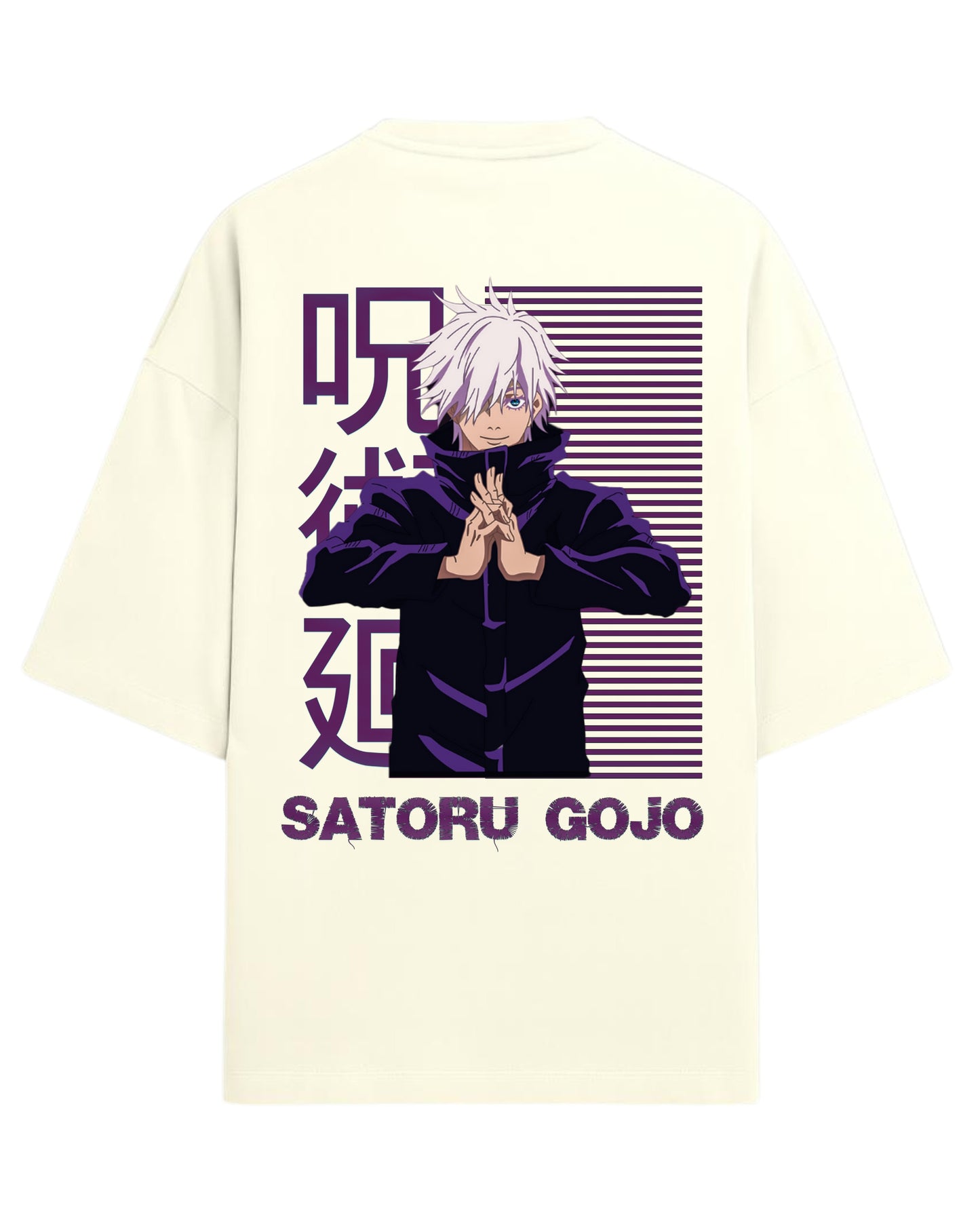 Satoru Gojo Infinity Mode Oversized T-Shirt | Jujutsu Kaisen Graphic Tee | Premium 260 GSM Cotton