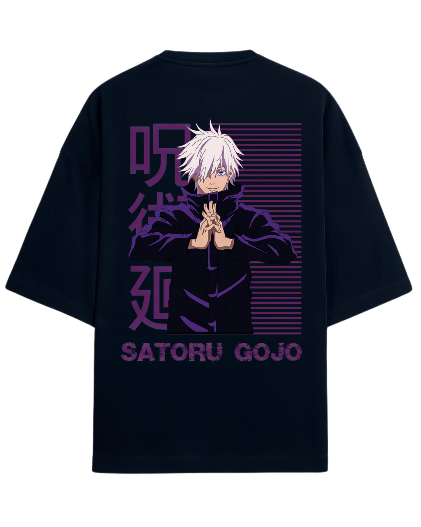 Satoru Gojo Infinity Mode Oversized T-Shirt | Jujutsu Kaisen Graphic Tee | Premium 260 GSM Cotton