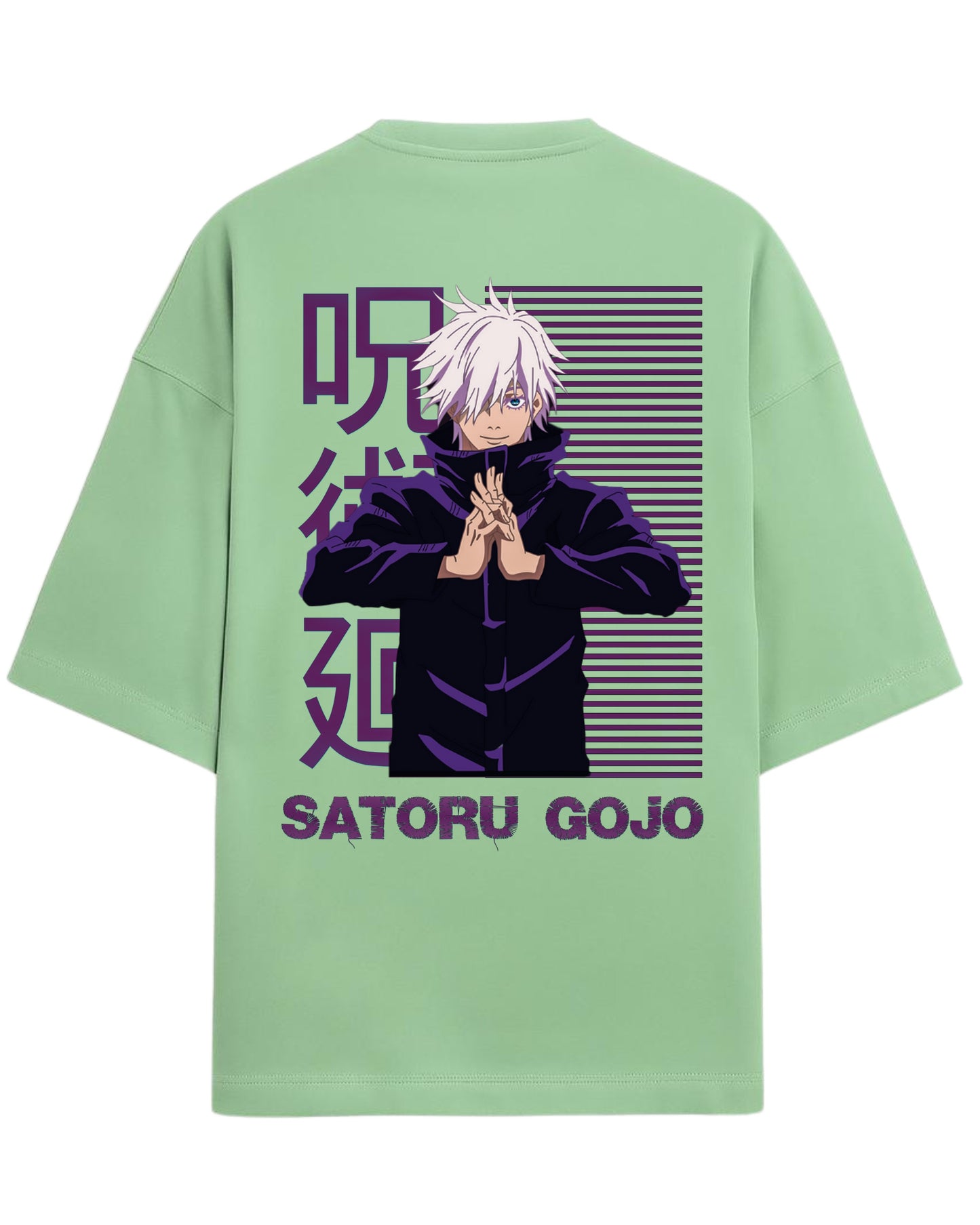 Satoru Gojo Infinity Mode Oversized T-Shirt | Jujutsu Kaisen Graphic Tee | Premium 260 GSM Cotton