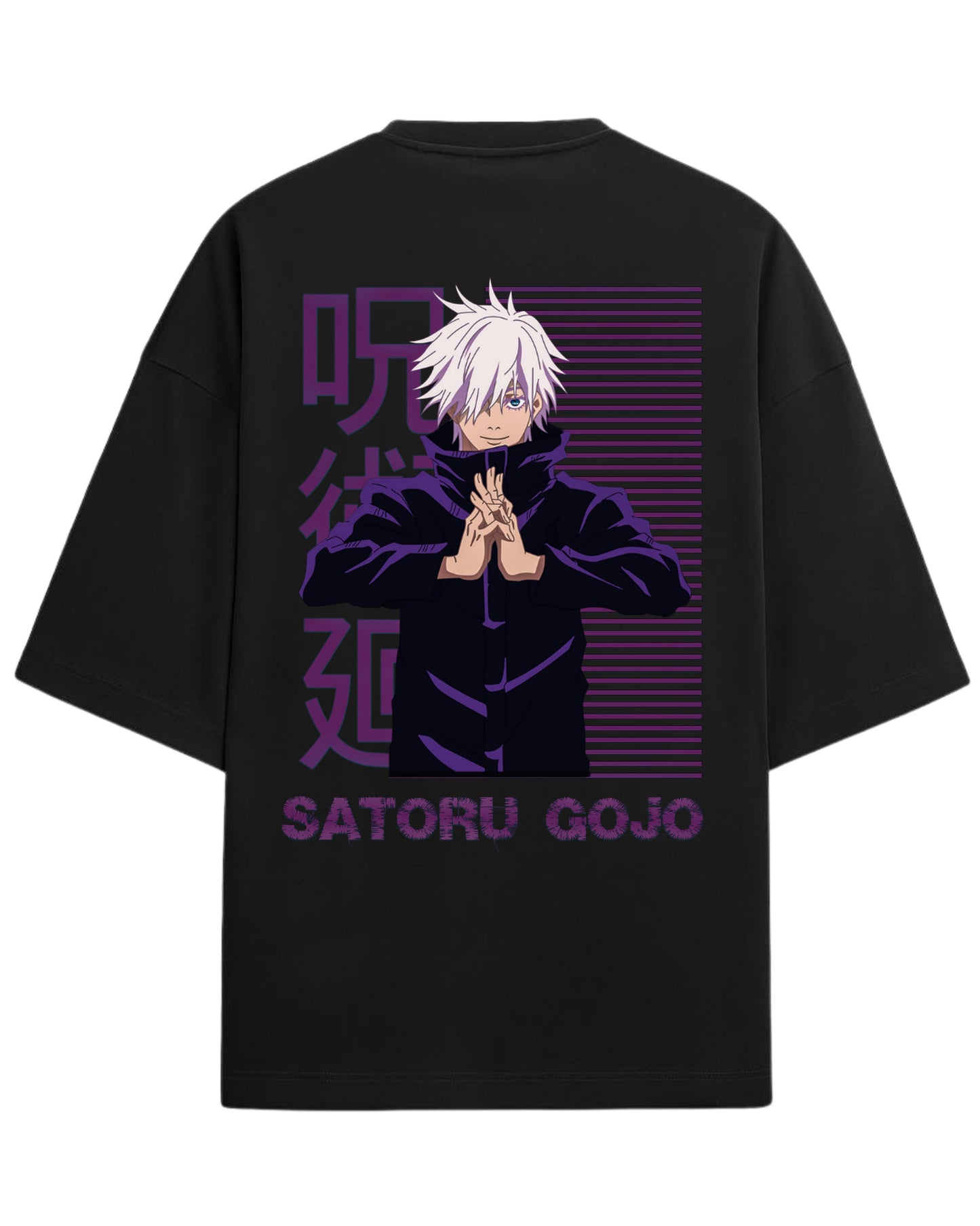 Satoru Gojo Infinity Mode Oversized T-Shirt | Jujutsu Kaisen Graphic Tee | Premium 260 GSM Cotton