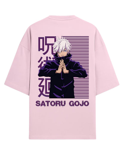 Satoru Gojo Infinity Mode Oversized T-Shirt | Jujutsu Kaisen Graphic Tee | Premium 260 GSM Cotton