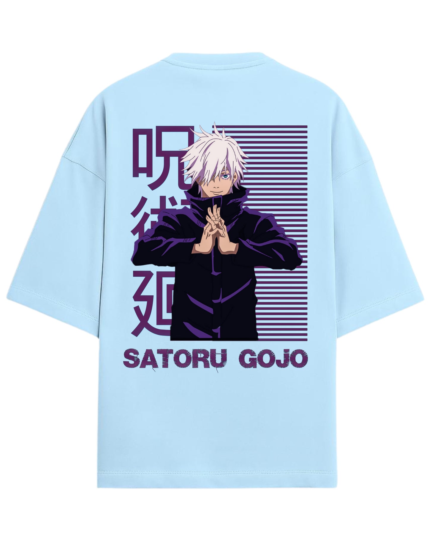 Satoru Gojo Infinity Mode Oversized T-Shirt | Jujutsu Kaisen Graphic Tee | Premium 260 GSM Cotton