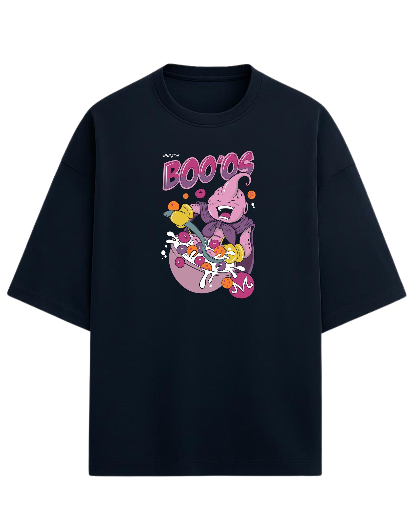 Majin Buu "BOO’OS Cereal" Oversized T-Shirt | Dragon Ball Z Anime Graphic Tee | Premium 260 GSM Cotton Blend