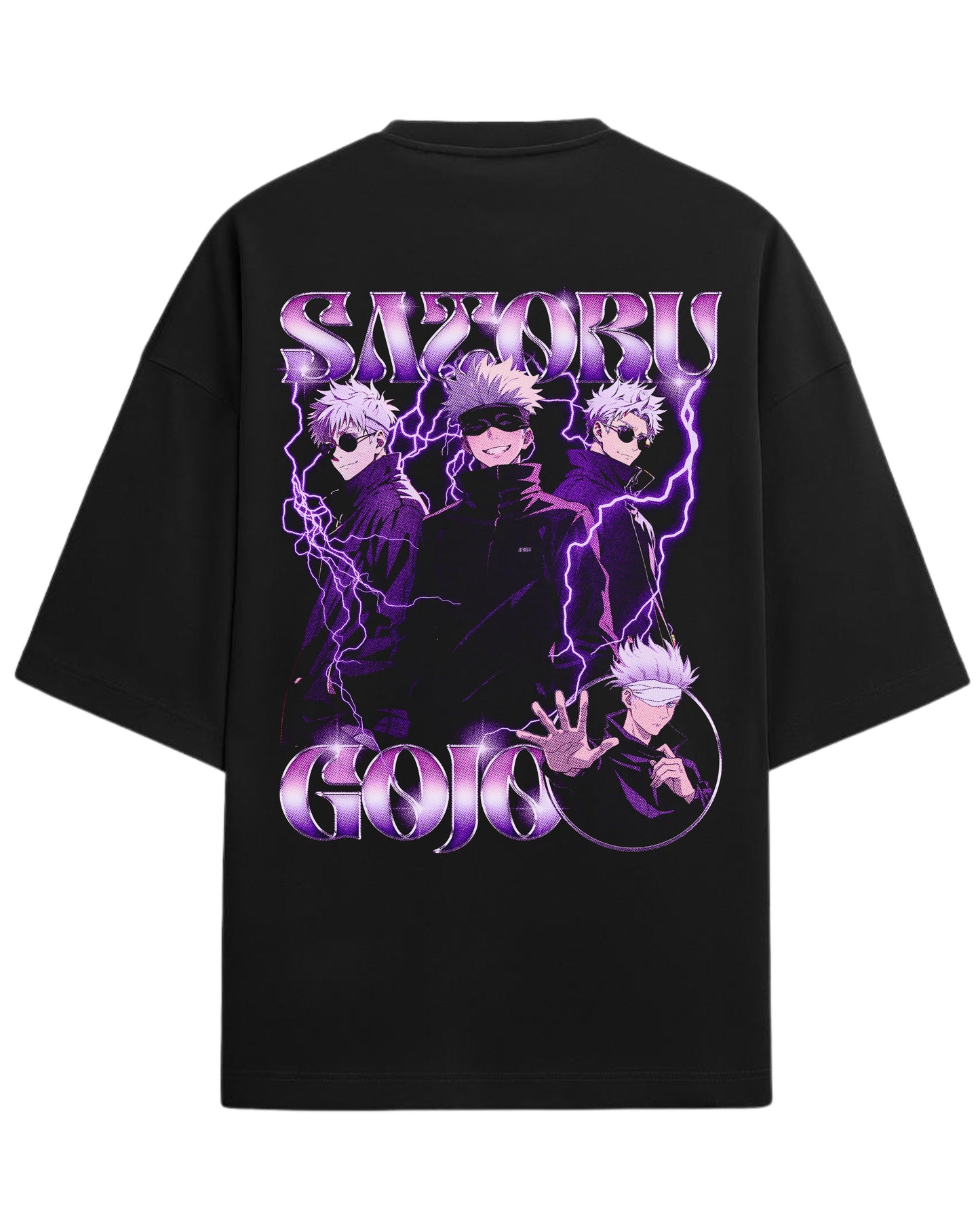 Satoru Gojo “Limitless Energy” Oversized T-Shirt | Jujutsu Kaisen Streetwear Tee | Premium 260 GSM Cotton