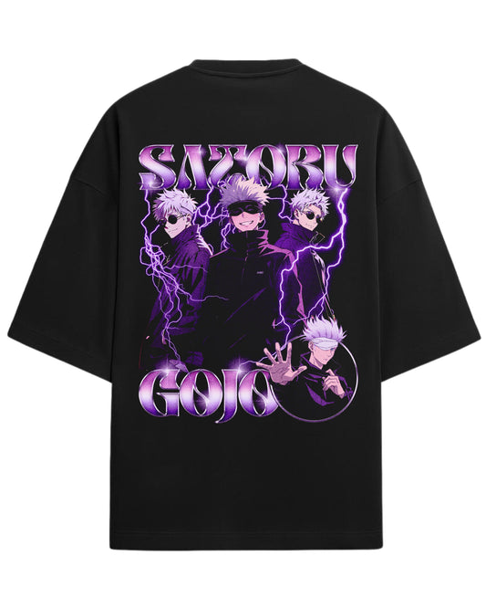 Satoru Gojo “Limitless Energy” Oversized T-Shirt | Jujutsu Kaisen Streetwear Tee | Premium 260 GSM Cotton