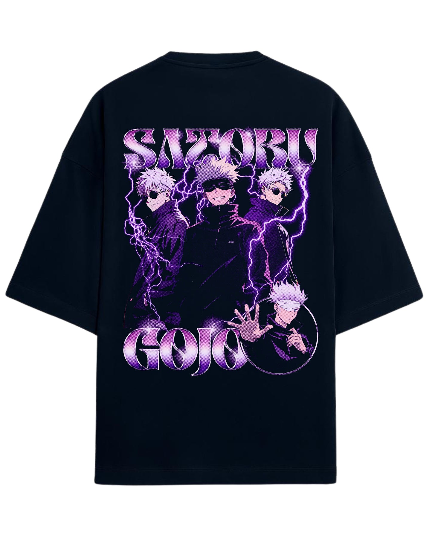 Satoru Gojo “Limitless Energy” Oversized T-Shirt | Jujutsu Kaisen Streetwear Tee | Premium 260 GSM Cotton