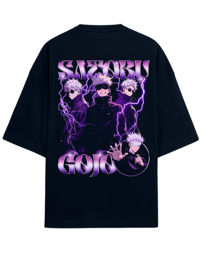 Satoru Gojo “Limitless Energy” Oversized T-Shirt | Jujutsu Kaisen Streetwear Tee | Premium 260 GSM Cotton