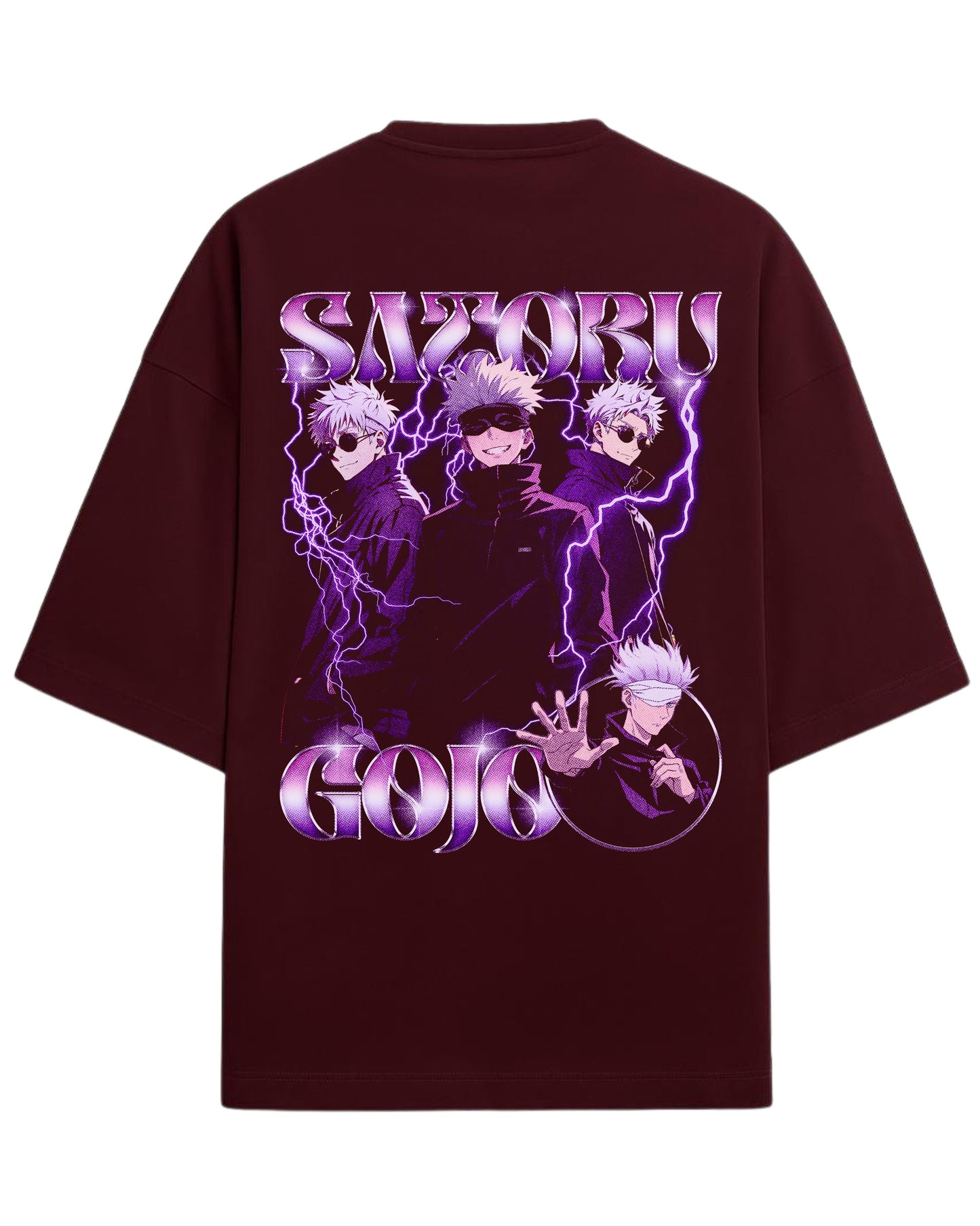 Satoru Gojo “Limitless Energy” Oversized T-Shirt | Jujutsu Kaisen Streetwear Tee | Premium 260 GSM Cotton
