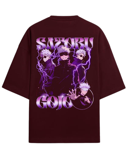 Satoru Gojo “Limitless Energy” Oversized T-Shirt | Jujutsu Kaisen Streetwear Tee | Premium 260 GSM Cotton