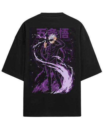Gojo Satoru “Cursed Energy Flow” Oversized T-Shirt | Jujutsu Kaisen Streetwear Tee | Premium 260 GSM Cotton