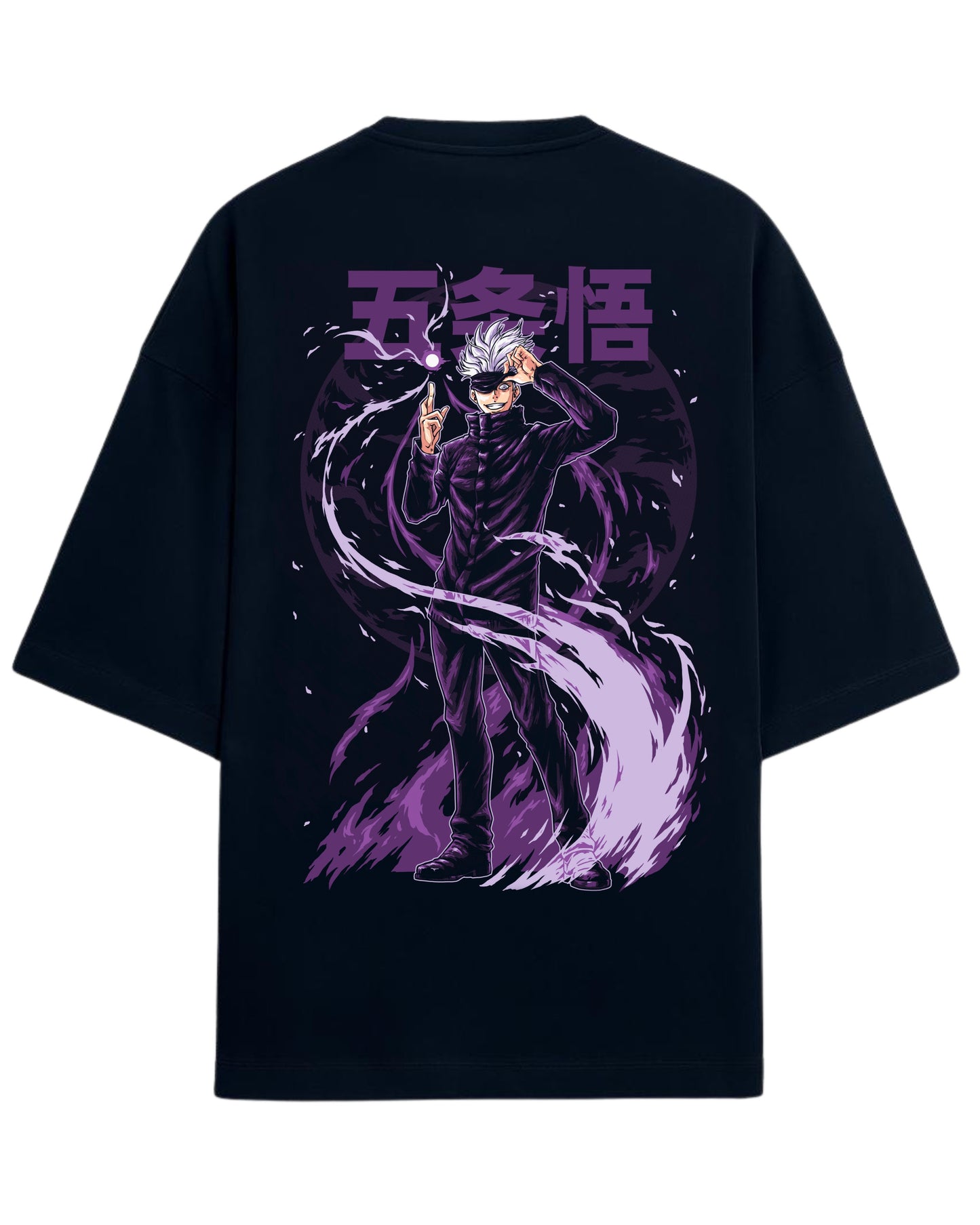 Gojo Satoru “Cursed Energy Flow” Oversized T-Shirt | Jujutsu Kaisen Streetwear Tee | Premium 260 GSM Cotton