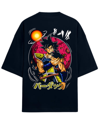 Bardock “The Saiyan Legacy” Oversized T-Shirt | Dragon Ball Z Graphic Tee | Premium 260 GSM Cotton