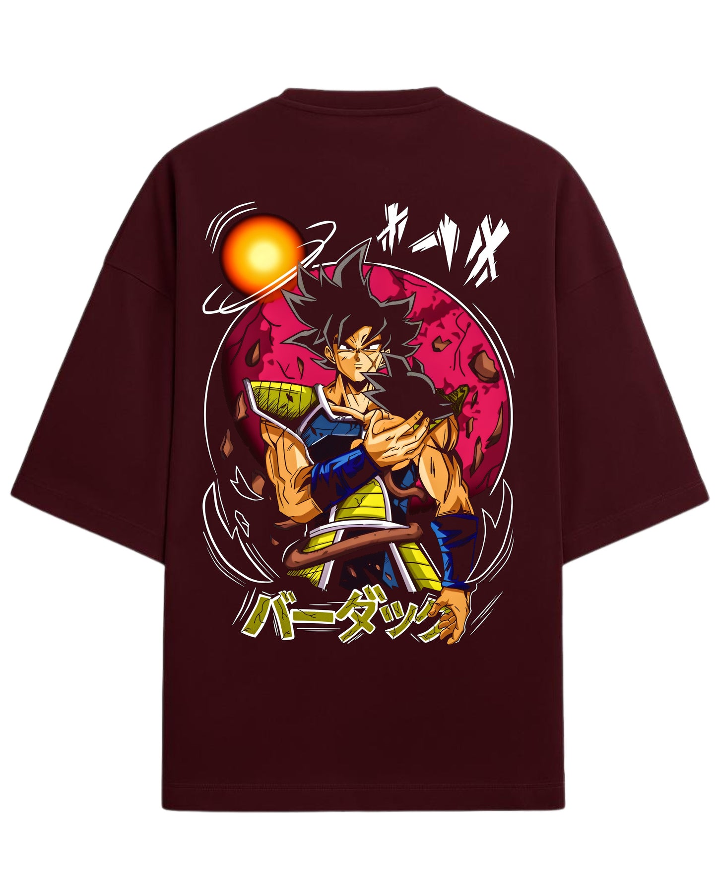 Bardock “The Saiyan Legacy” Oversized T-Shirt | Dragon Ball Z Graphic Tee | Premium 260 GSM Cotton