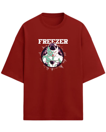 Dragon Ball Z Frieza Oversized T-Shirt – Galactic Villain Streetwear | Unisex Drop Shoulder Graphic Tee | Premium 260 GSM Cotton Blend