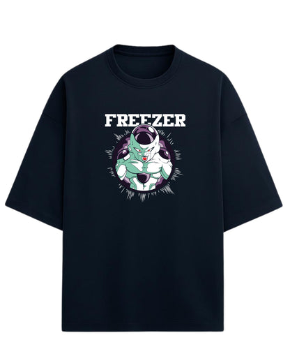 Dragon Ball Z Frieza Oversized T-Shirt – Galactic Villain Streetwear | Unisex Drop Shoulder Graphic Tee | Premium 260 GSM Cotton Blend