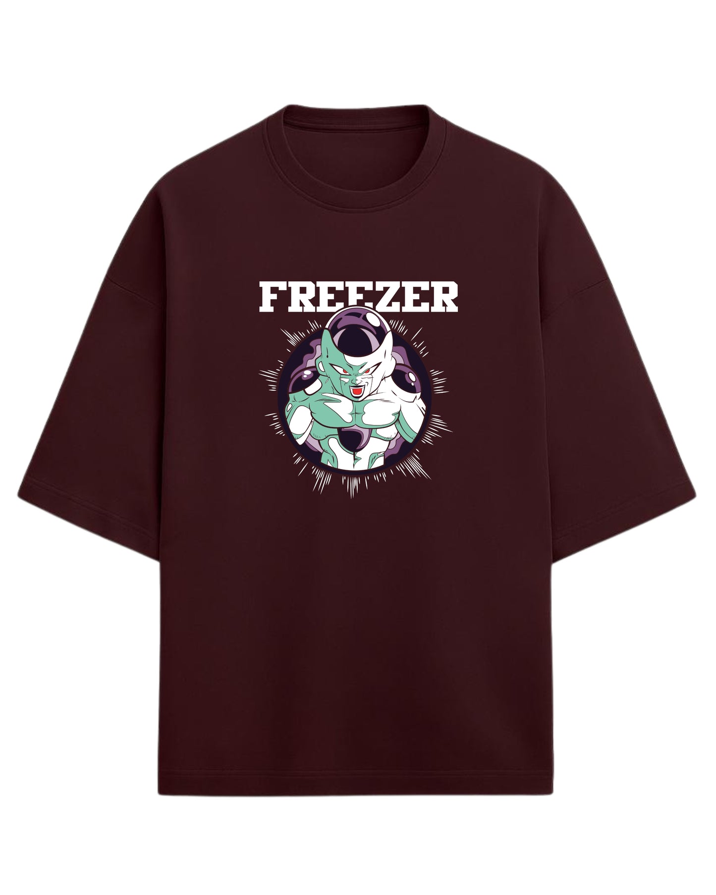 Dragon Ball Z Frieza Oversized T-Shirt – Galactic Villain Streetwear | Unisex Drop Shoulder Graphic Tee | Premium 260 GSM Cotton Blend