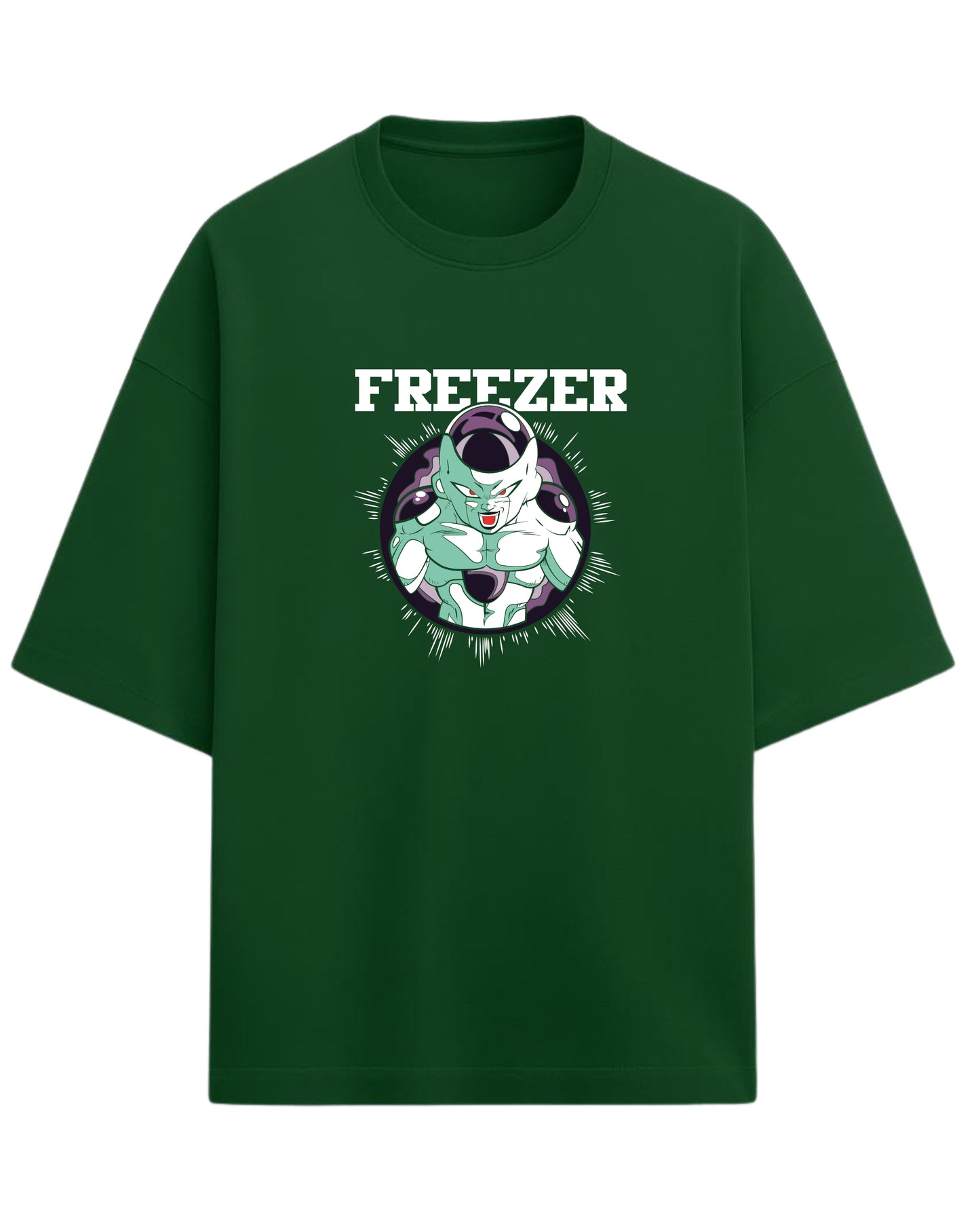 Dragon Ball Z Frieza Oversized T-Shirt – Galactic Villain Streetwear | Unisex Drop Shoulder Graphic Tee | Premium 260 GSM Cotton Blend