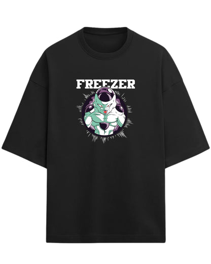 Dragon Ball Z Frieza Oversized T-Shirt – Galactic Villain Streetwear | Unisex Drop Shoulder Graphic Tee | Premium 260 GSM Cotton Blend