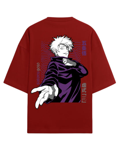 Gojo Satoru “Hollow Technique: Purple” Oversized T-Shirt | Jujutsu Kaisen Graphic Tee | Premium 260 GSM Cotton