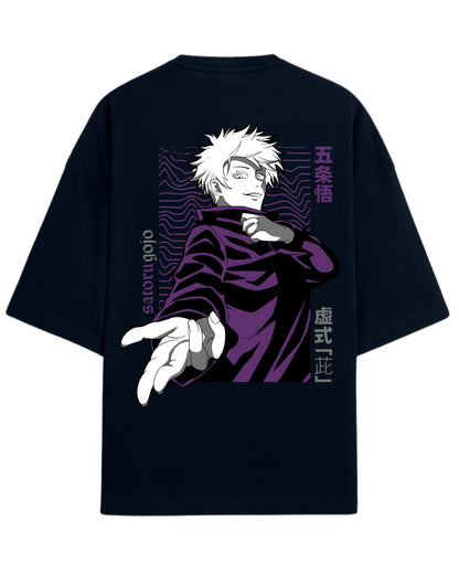 Gojo Satoru “Hollow Technique: Purple” Oversized T-Shirt | Jujutsu Kaisen Graphic Tee | Premium 260 GSM Cotton