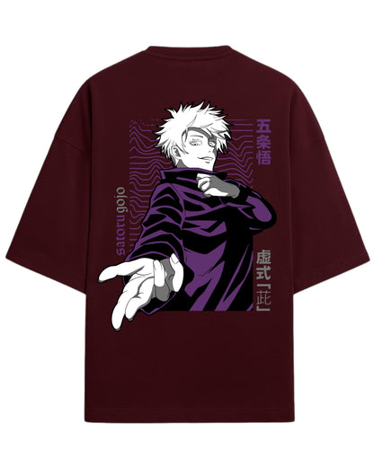 Gojo Satoru “Hollow Technique: Purple” Oversized T-Shirt | Jujutsu Kaisen Graphic Tee | Premium 260 GSM Cotton