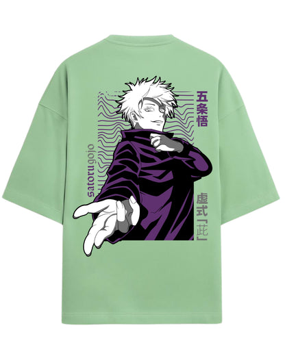 Gojo Satoru “Hollow Technique: Purple” Oversized T-Shirt | Jujutsu Kaisen Graphic Tee | Premium 260 GSM Cotton