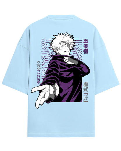 Gojo Satoru “Hollow Technique: Purple” Oversized T-Shirt | Jujutsu Kaisen Graphic Tee | Premium 260 GSM Cotton