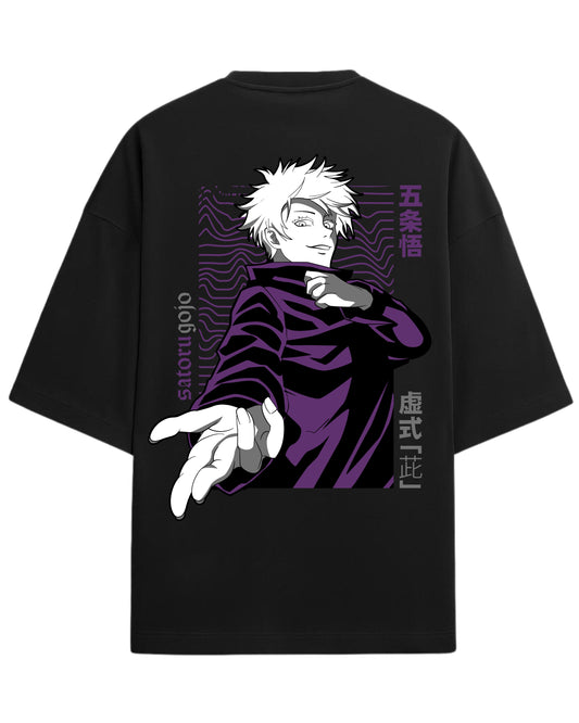 Gojo Satoru “Hollow Technique: Purple” Oversized T-Shirt | Jujutsu Kaisen Graphic Tee | Premium 260 GSM Cotton