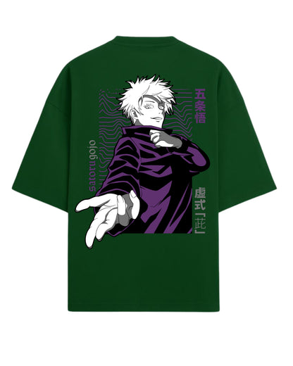 Gojo Satoru “Hollow Technique: Purple” Oversized T-Shirt | Jujutsu Kaisen Graphic Tee | Premium 260 GSM Cotton