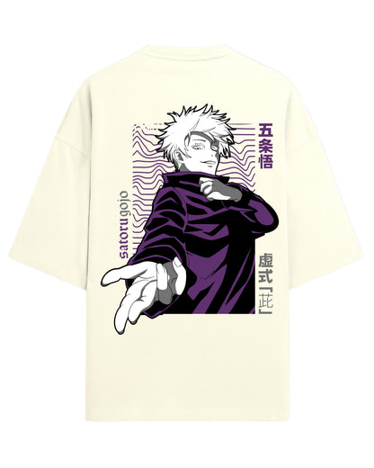 Gojo Satoru “Hollow Technique: Purple” Oversized T-Shirt | Jujutsu Kaisen Graphic Tee | Premium 260 GSM Cotton