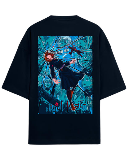 Nobara Kugisaki “Cursed Reflection” Oversized T-Shirt | Jujutsu Kaisen Graphic Tee | Premium 260 GSM Cotton