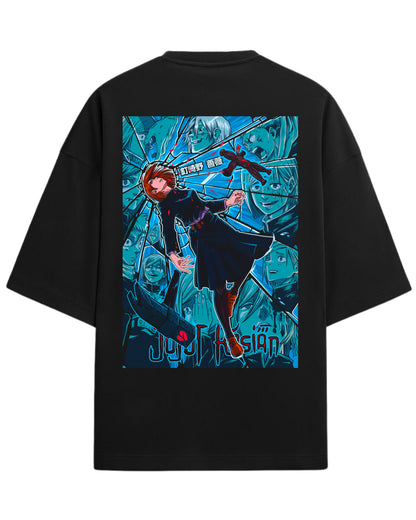 Nobara Kugisaki “Cursed Reflection” Oversized T-Shirt | Jujutsu Kaisen Graphic Tee | Premium 260 GSM Cotton