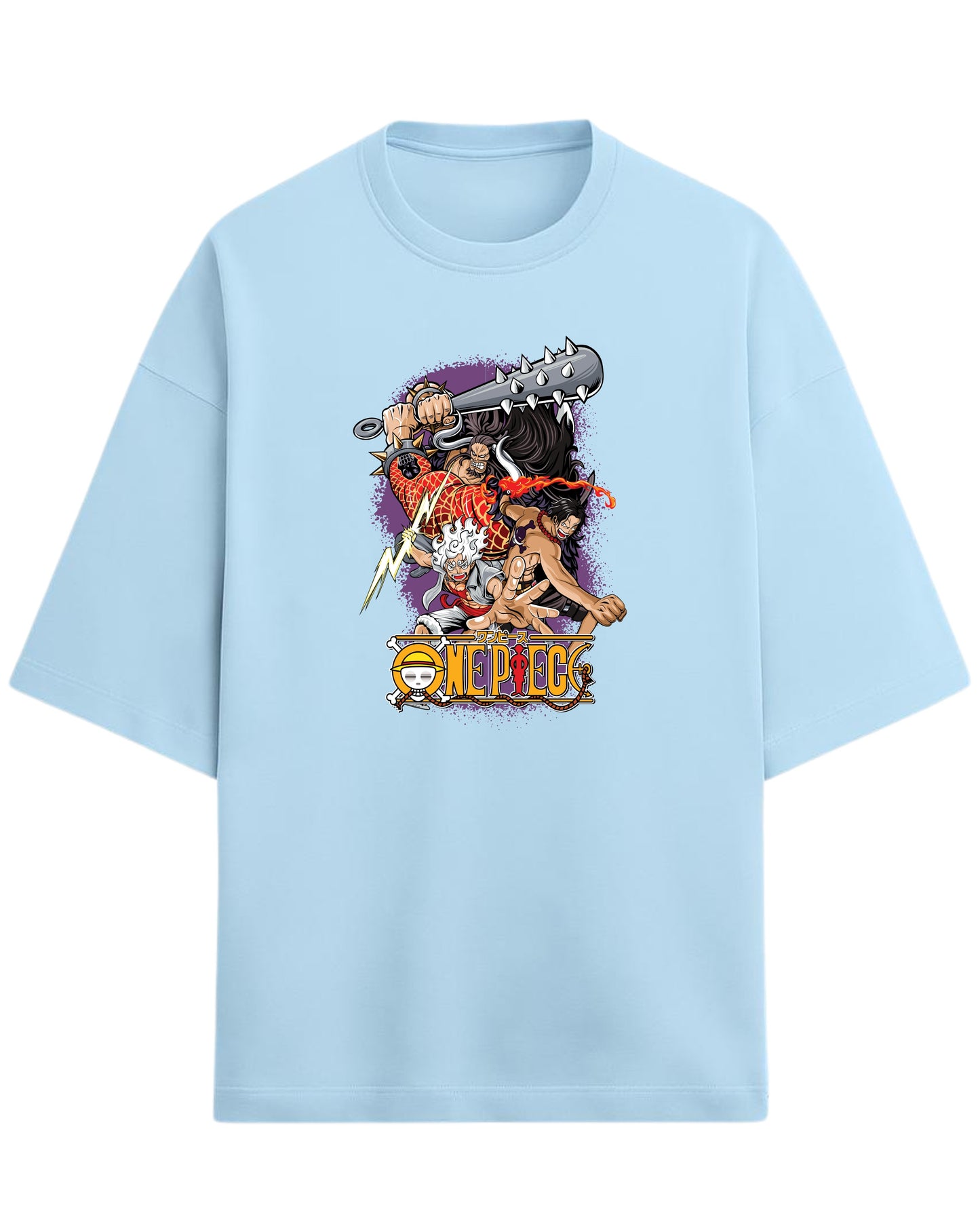 One Piece Kaido, Ace & Gear 5 Luffy Oversized Tees | One Piece Graphic Tees | Premium 260 GSM Cotton Blend