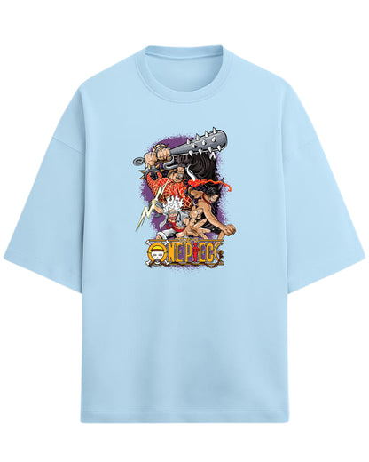 One Piece Kaido, Ace & Gear 5 Luffy Oversized Tees | One Piece Graphic Tees | Premium 260 GSM Cotton Blend