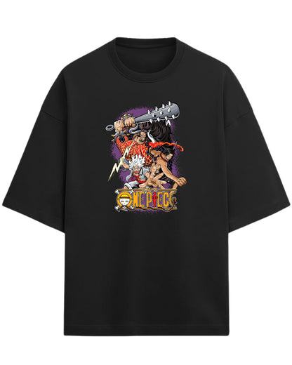 One Piece Kaido, Ace & Gear 5 Luffy Oversized Tees | One Piece Graphic Tees | Premium 260 GSM Cotton Blend