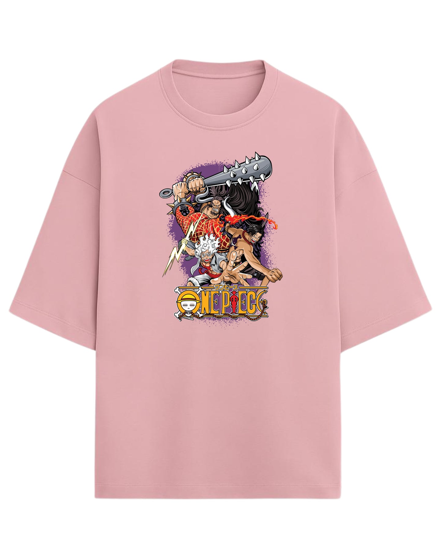 One Piece Kaido, Ace & Gear 5 Luffy Oversized Tees | One Piece Graphic Tees | Premium 260 GSM Cotton Blend