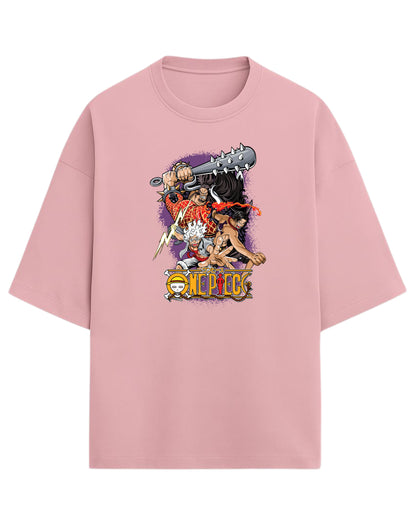 One Piece Kaido, Ace & Gear 5 Luffy Oversized Tees | One Piece Graphic Tees | Premium 260 GSM Cotton Blend