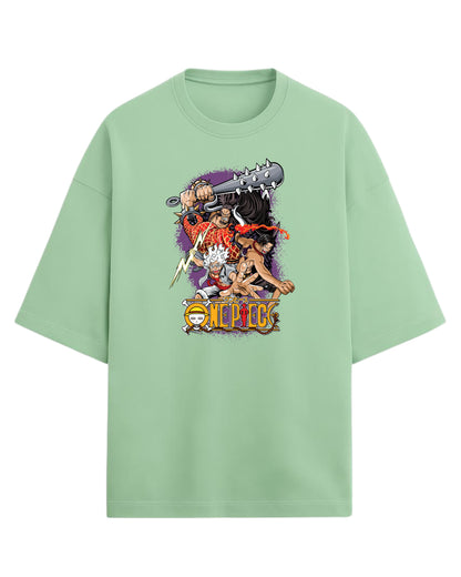 One Piece Kaido, Ace & Gear 5 Luffy Oversized Tees | One Piece Graphic Tees | Premium 260 GSM Cotton Blend