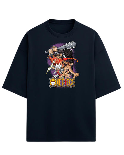 One Piece Kaido, Ace & Gear 5 Luffy Oversized Tees | One Piece Graphic Tees | Premium 260 GSM Cotton Blend