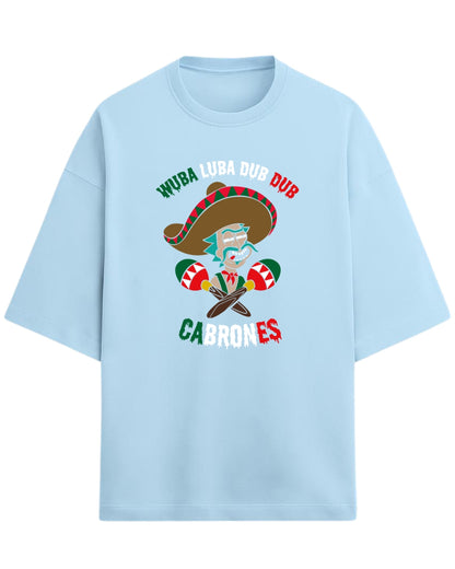 Rick Sanchez Mexican Parody Oversized Tees | Rick and Morty Graphic Tee | Premium 260 GSM Cotton Blend