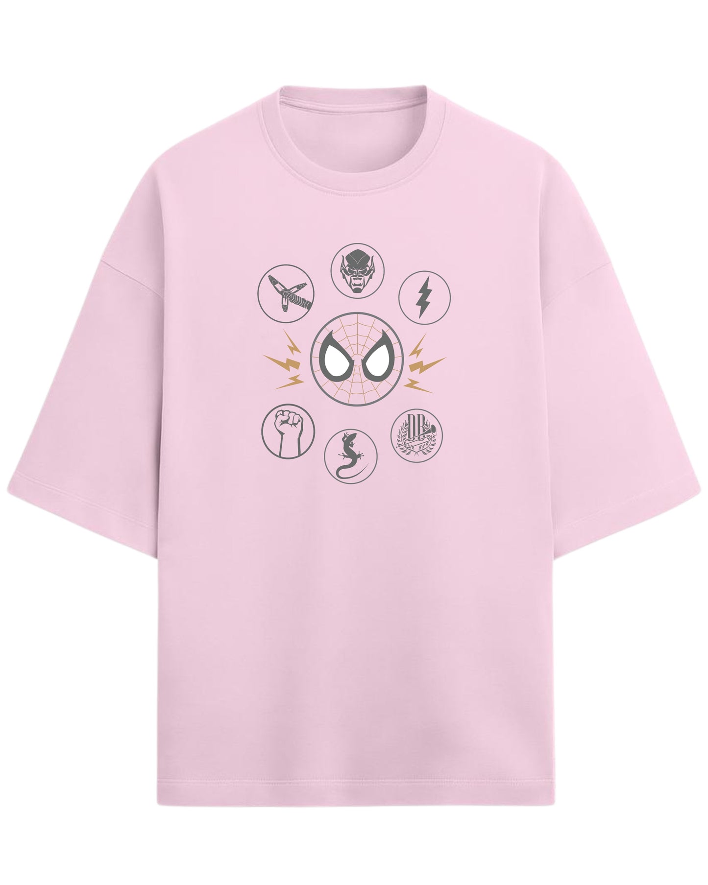 Spider-Man “Sinister Six” Oversized T-Shirt | Marvel Villains Graphic Tee | Premium 260 GSM Cotton