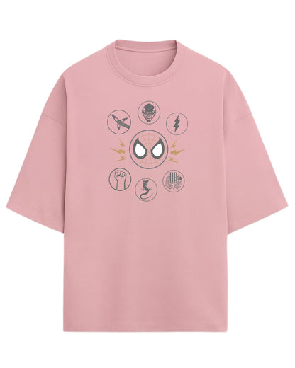 Spider-Man “Sinister Six” Oversized T-Shirt | Marvel Villains Graphic Tee | Premium 260 GSM Cotton