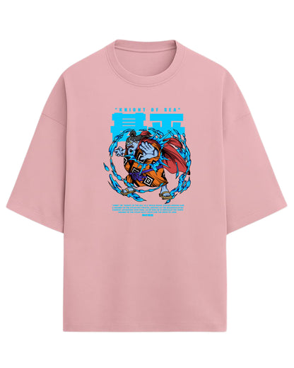 Jinbe “Knight of the Sea” Oversized T-Shirt | One Piece Graphic Tee | Premium 260 GSM Cotton
