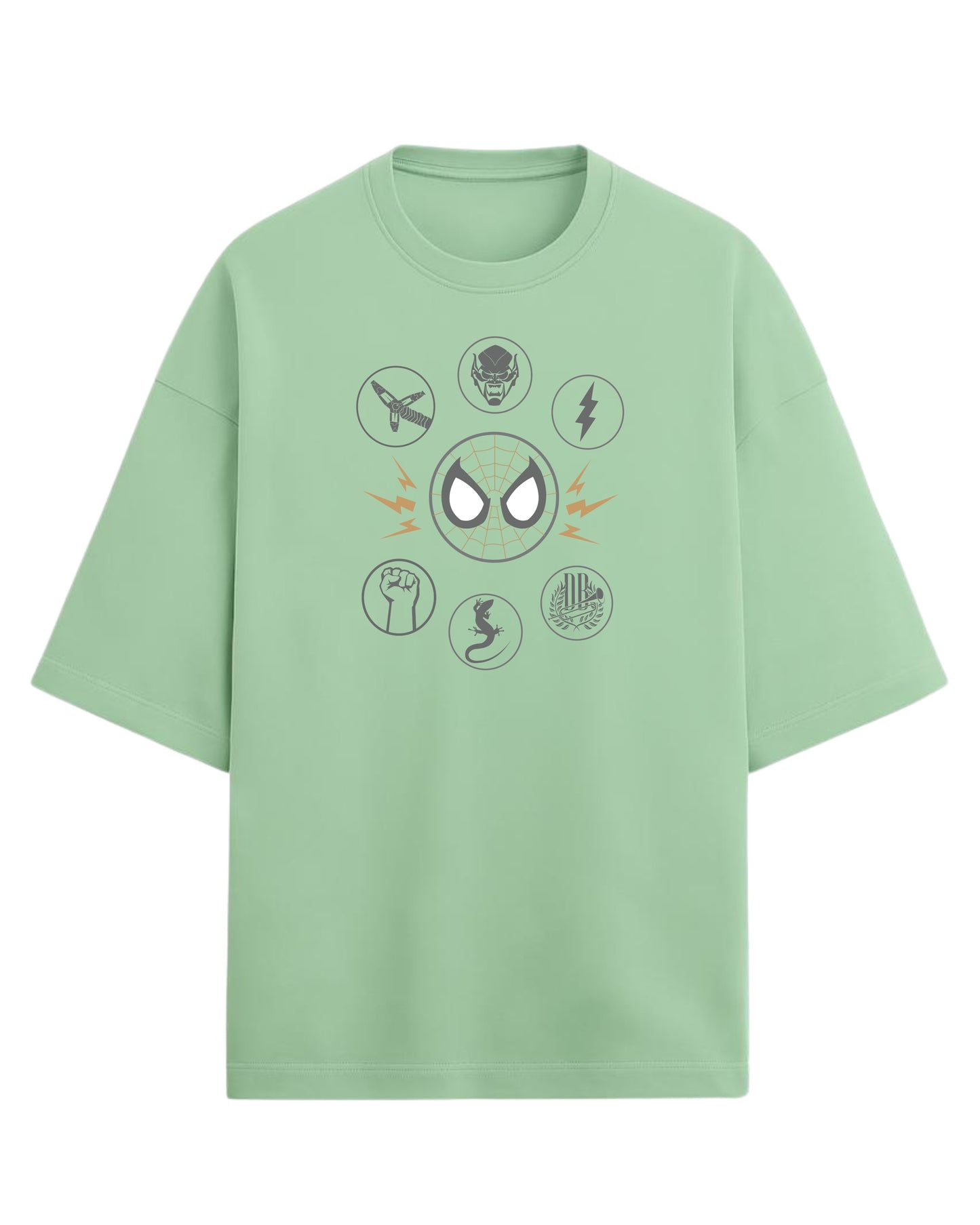 Spider-Man “Sinister Six” Oversized T-Shirt | Marvel Villains Graphic Tee | Premium 260 GSM Cotton