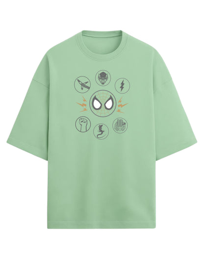 Spider-Man “Sinister Six” Oversized T-Shirt | Marvel Villains Graphic Tee | Premium 260 GSM Cotton