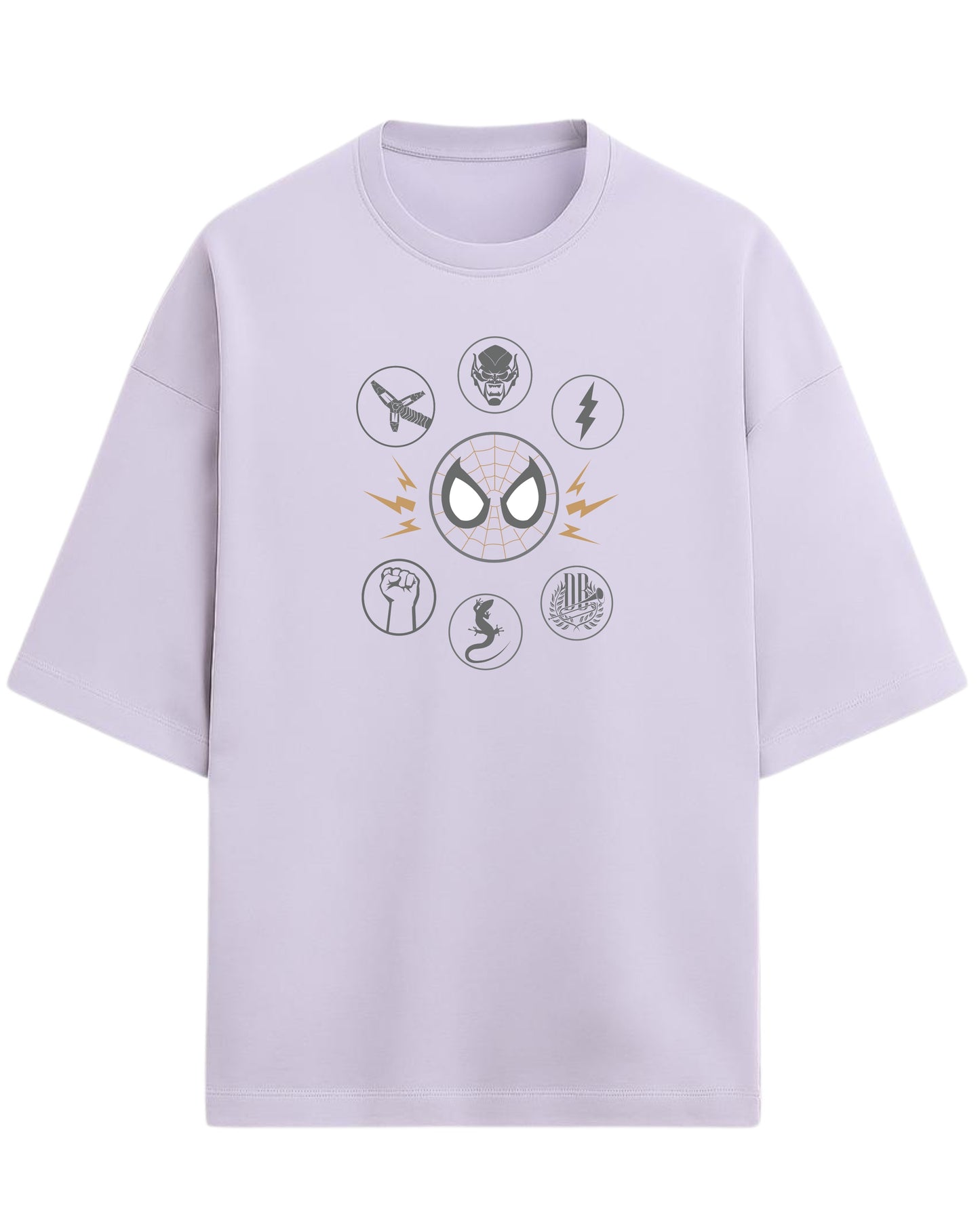 Spider-Man “Sinister Six” Oversized T-Shirt | Marvel Villains Graphic Tee | Premium 260 GSM Cotton